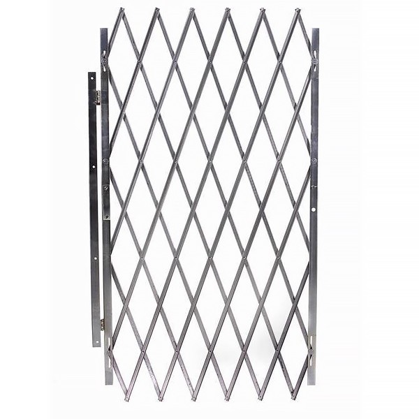 IEP 66" x 60" Heavy-Duty Pedestrian Folding Security Door (Galvanized Steel) - D66 - Size Shown May Vary From Size Purchased
