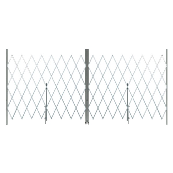 IEP 7.5' x 14' Medium-Duty ECO Folding Security Gates (Galvanized Steel) - PECO1475