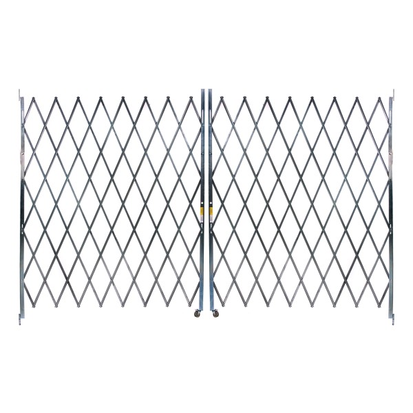 IEP 8' x 12' Heavy-Duty Pair Folding Security Gate (Galvanized Steel) - PFG1280