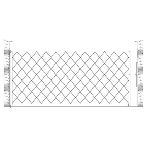 IEP 6.5' x 8' Medium-Duty ECO Folding Security Gates (Galvanized Steel) - SECO-865