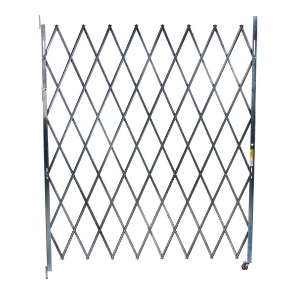 IEP 8.5' x 11' Heavy-Duty Single Folding Security Gate (Galvanized Steel) - SSG1185