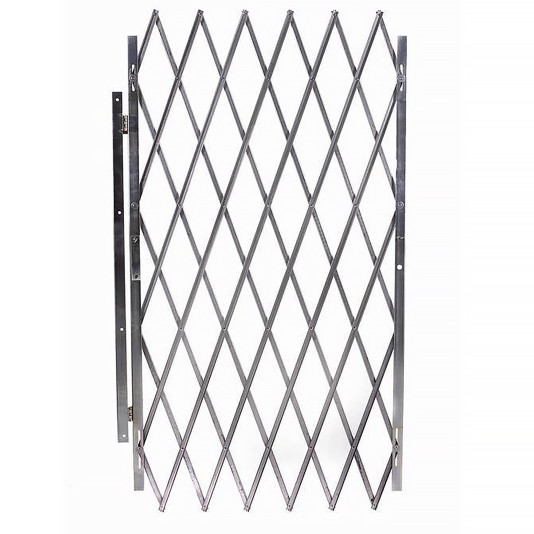 IEP 31" x 25" Heavy-Duty Pedestrian Folding Security Door (Galvanized Steel) -  D31 - Size Shown May Vary From Size Purchased