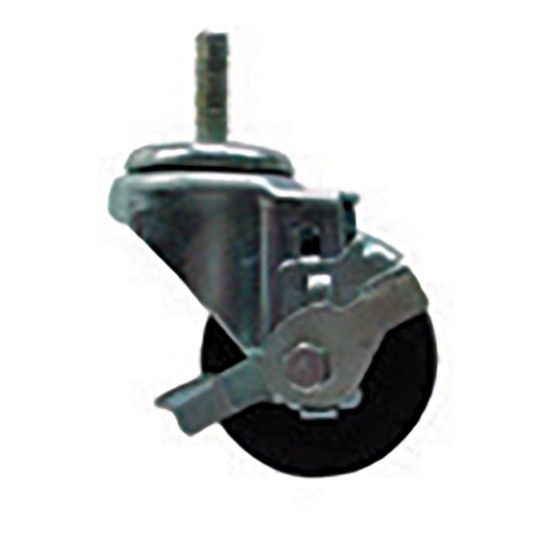 IEP 3" Rubber, Locking Casters for Security Doors and Gates