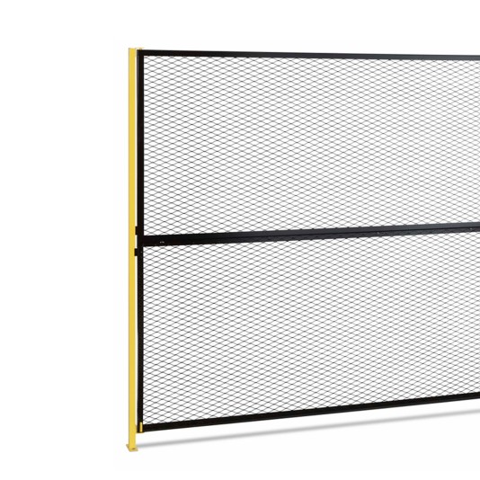 IEP OverEZ 2' Width x 8' Height Add-On Mesh Partition Kit with 2 Panels and 1 Post - OEZ-AD2