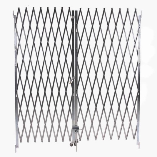 IEP 8' x 18' Heavy-Duty Pair Folding Security Gate (Galvanized Steel) - PFG1880