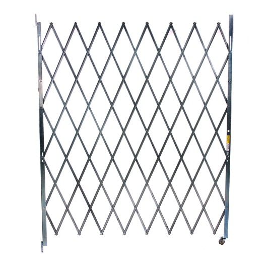 IEP 8.5' x 12' Heavy-Duty Single Folding Security Gate (Galvanized Steel) - SSG1285