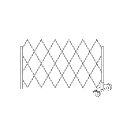 IEP 41" x 6' Heavy-Duty Barrier Access Control Portable Security Gates - XL640