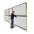 OverEz Mesh Partition - Starter 8' W x 8' H (2 panel , 2 post) system