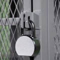 IEP 18" Wide x 72" High x 19.50" Deep (Gray Powder Coated Galvanized Steel) - VUE Locker (Optional Padlock Shown: Sold Separately)