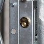 IEP Cylinder Lock for Folding Security Gates and Doors (Stainless Steel)