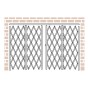 IEP Maximum-Duty Fixed Top Track Scissor Storefront Pair Folding Security Gate