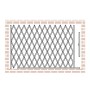 IEP Maximum-Duty Fixed Bottom Track Scissor Storefront Single Folding  Security Gate