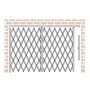 IEP Maximum-Duty Fixed Top Track Scissor Storefront Single Folding Security Gate