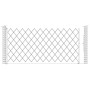IEP 7.5' x 8' Medium-Duty ECO Folding Security Gates (Galvanized Steel) - SECO-875