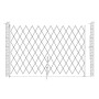 IEP 8.5' x 10' Heavy-Duty Single Folding Security Gate (Galvanized Steel) - SSG1085