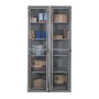 IEP 18" Wide x 72" High x 19.50" Deep 5 Shelf, One Door VUE Locker (Grey Powder Coated Galvanized Steel)