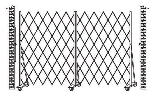 Portable Access Control Gate Installation