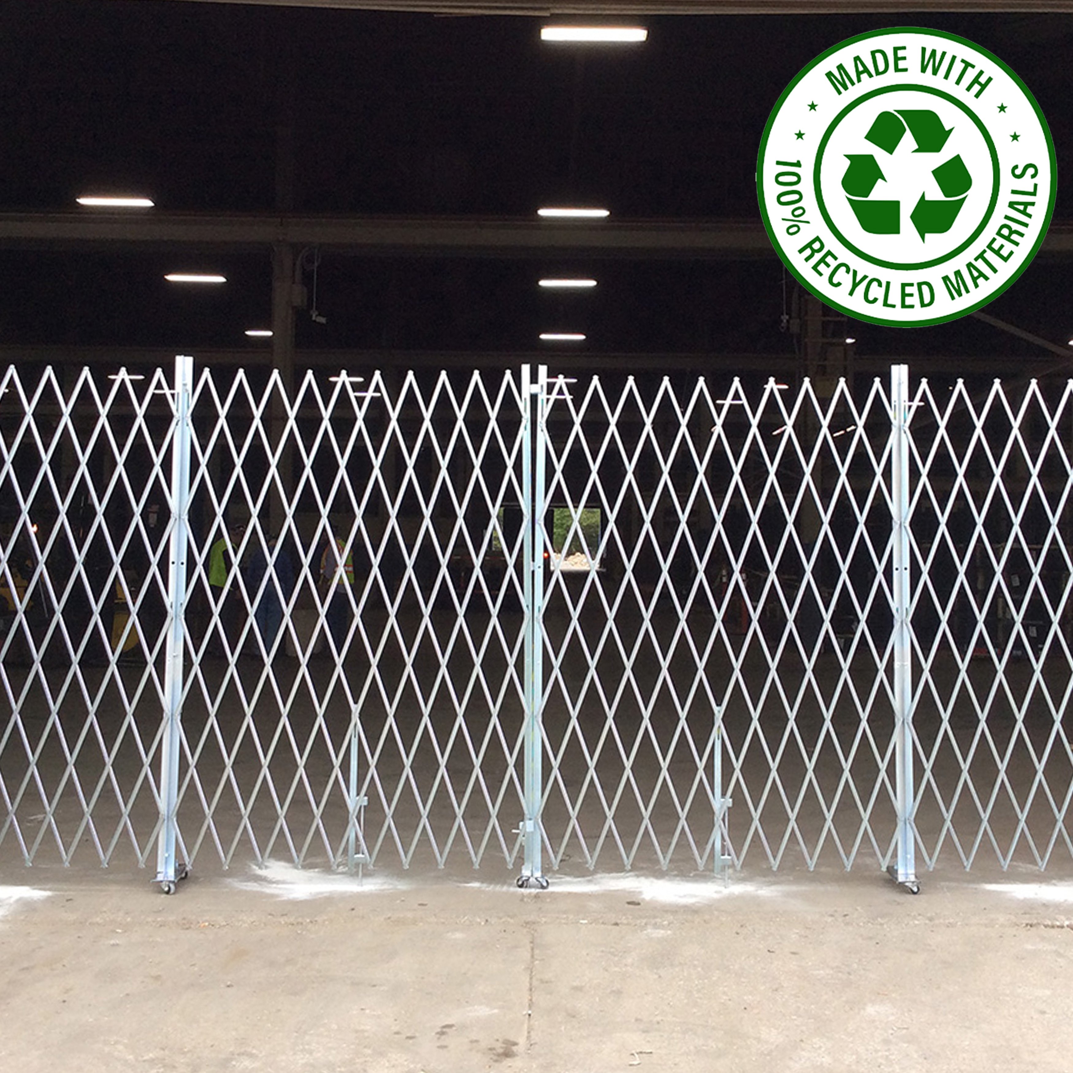 security gate made of recycled materials